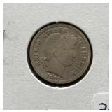 1907 BARBER DIME