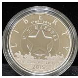 2015 US MARSHALS SERVICE 225TH ANNIV. PF SILVER