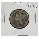 1868 THREE CENT NICKEL