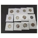 LOT OF (12) LIBERTY V NICKELS