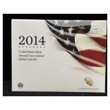 2014 US MINT ANNUAL UNCIRCULATED DOLLAR SET