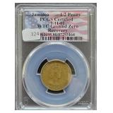 1966 JAMAICA HALF-PENNY 911 WTC GROUND ZERO