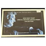2019-W PF LINCOLN CENT W/ ENVELOPE & COA