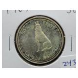 1967 CANADA SILVER 50 CENTS