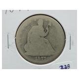 1877 SEATED LIBERTY HALF DOLLAR