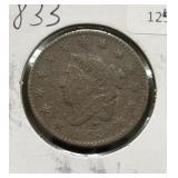 1833 LARGE CENT