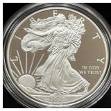 2015-W PF SILVER EAGLE W/ BOX & COA