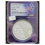 2025 MALTA SILVER GOLDEN EAGLE NGC: MS70 - 1 OZ