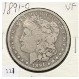 1891-O MORGAN DOLLAR