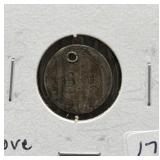 SILVER HALF-DIME LOVE TOKEN