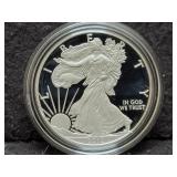 2012-W PROOF SILVER EAGLE W/ BOX & COA