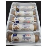 5 BANK ROLLS OF LINCOLN CENTS - 2009-P & D MINT