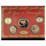 2007 "A YEAR TO REMEMBER" CHRISTMAS COIN SET