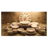 49pc. Johnson Brothers Desert Bloom China Set