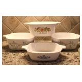Vintage Corning Ware Mini Casserole Dishes