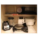 Blender, Waffle Maker, Toaster & Crock Pot Cabinet