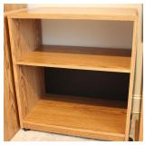 Wooden Pressboard 2 Shelf Rolling Cart