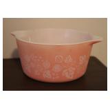 Vintage Pyrex Pink Gooseberry Casserole Dish