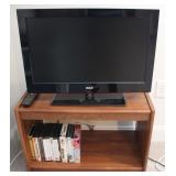 26' RCA HDTV on TV Cart w/ DVD & VHS