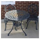 Vintage Cast Iron Bistro Patio Set