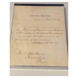 Removal of office letter McKinley to R Loker Baird