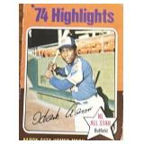 1975 Topps baseball card #1 featuring Hank Aaron