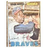 1967 Topps baseball featuring Hank Aaron