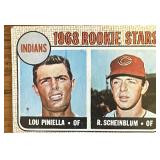 1968 Topps card Lou Piniella & Richie Scheinblum