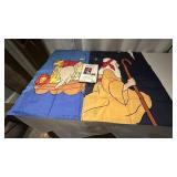 Collection of vintage religious appliquï¿½d flags