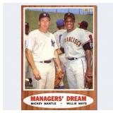 1962 Topps 'Managers' Dream' Mantle + Mays