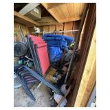 Blue cushions for pool chairz