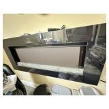 This item is a wall-mounted electric fireplace