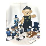 Collection of police officer related items