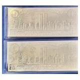 $20 silver leaf coin certificates
