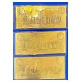 Sept 1th Memorial Gold-Leaf Coin Certificates