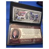 . Donald Trump two dollar bill.