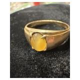 10 karat tiger eye ring  wt. 2.5 g