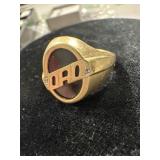 10. Karat gold ring with the word, Dad.