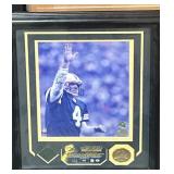 Brett Favre photograph / 24k medallion/pin
