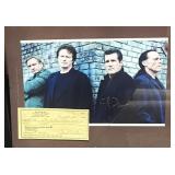 Framed photo and check of Eagles