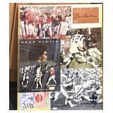 Framed collage of vintage NFL Sports Illustrated