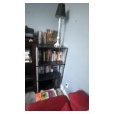 Metal and glass display shelf with all contents