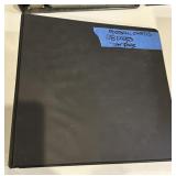 Sports card collection in binder and sleeves