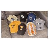 Seven Tennessee  baseball caps