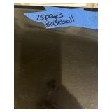 Sports card collection in binder and sleeves