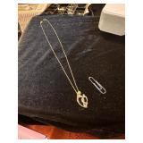 10K Gold Chain with 10K Gold Charm 2.4 g