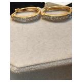 925 Sterling GP Earrings 3.7 g