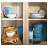 Contents of cabinet - dishes