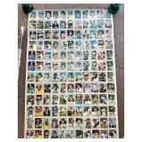 Five baseball card posters Vintage