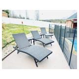 3 Outdoor Lounge chairs